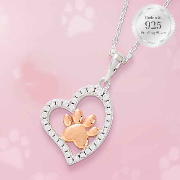 Paw Necklace - 925 Sterling Silver Charmed Aroma 2020 - Picture 2 of 4